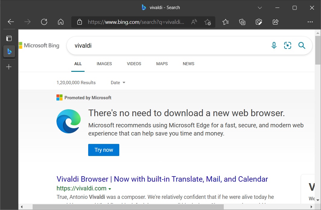 Bing and Vivaldi