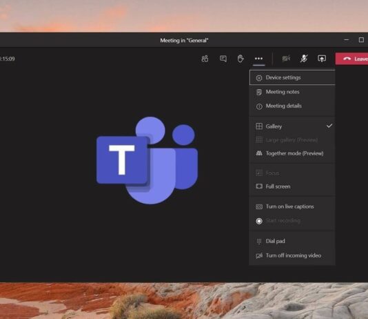 Microsoft Teams distraction