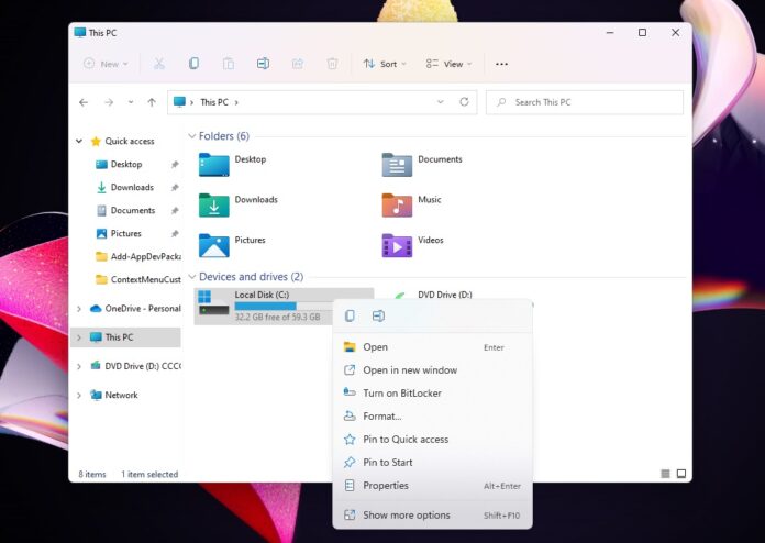 Microsoft is taking steps to improve Windows 11's new right-click menu