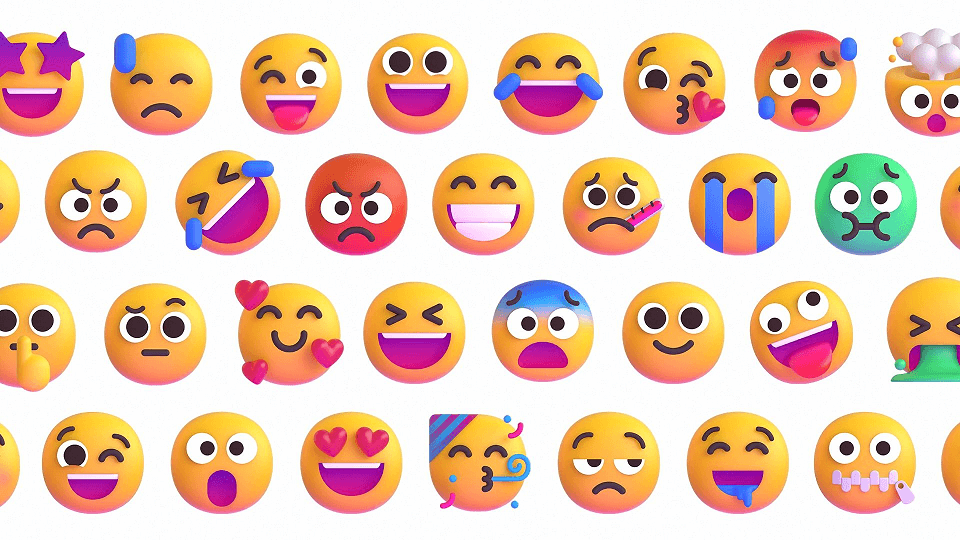 Windows 11 emoji 3D