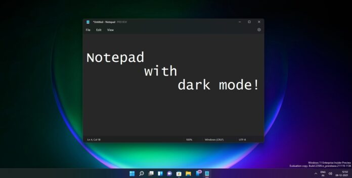 Notepad for Windows 11