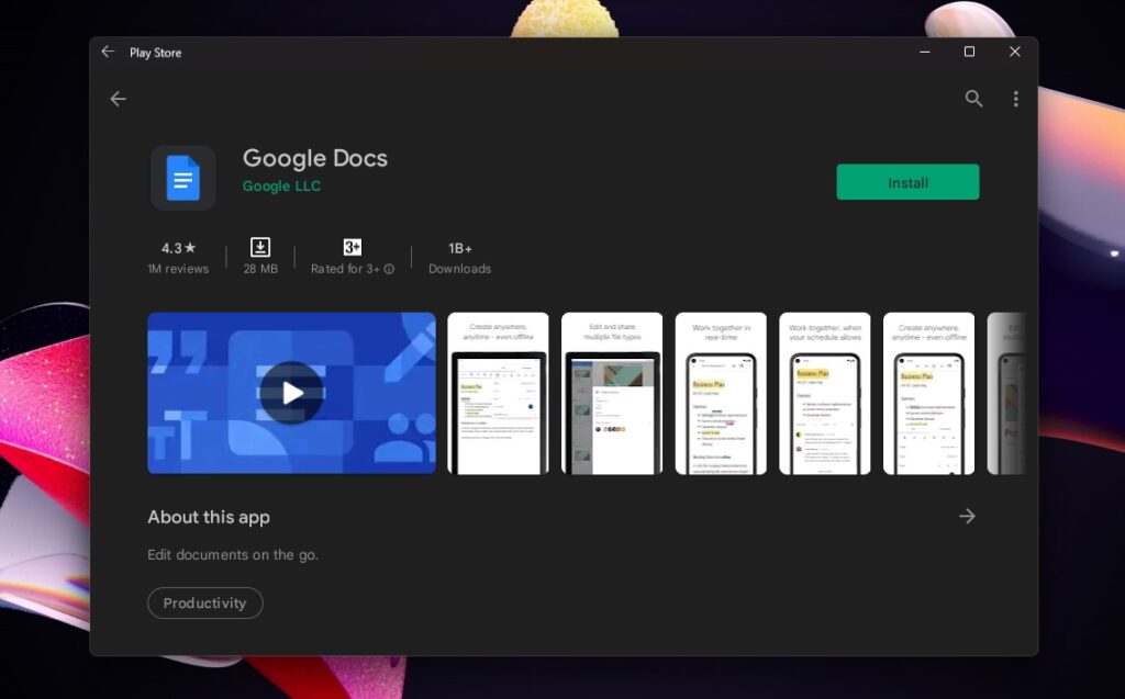 Windows 11: Hands on with Google Play Store for Android, running via WSA