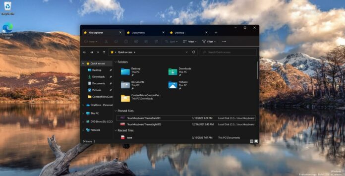 Windows 11 Explorer tabs updated