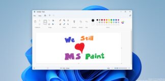 Windows 11 Paint app