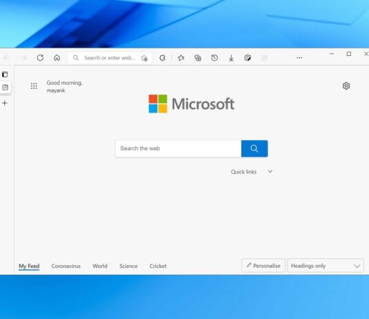 Microsoft Edge update