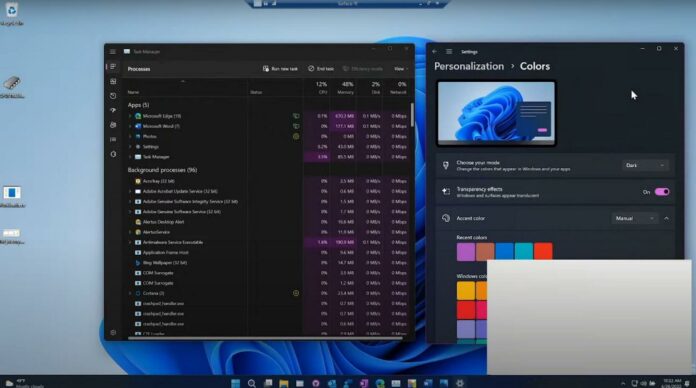 Windows 11 colourful Task Manager