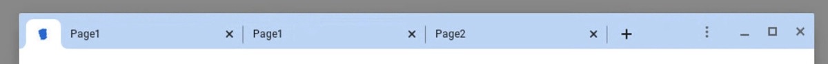 Chrome PWA tabs