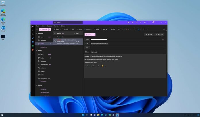 Windows 11 Outlook app leaked