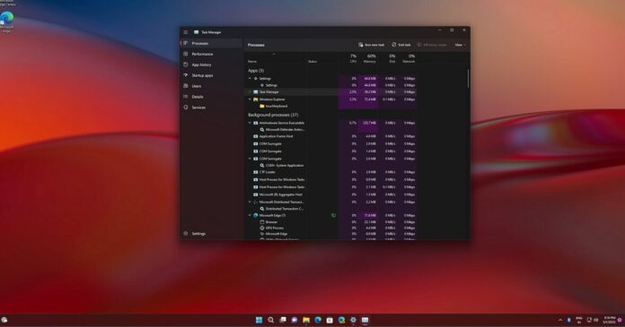 Windows 11 Task Manager hands onWindows 11 Task Manager hands on