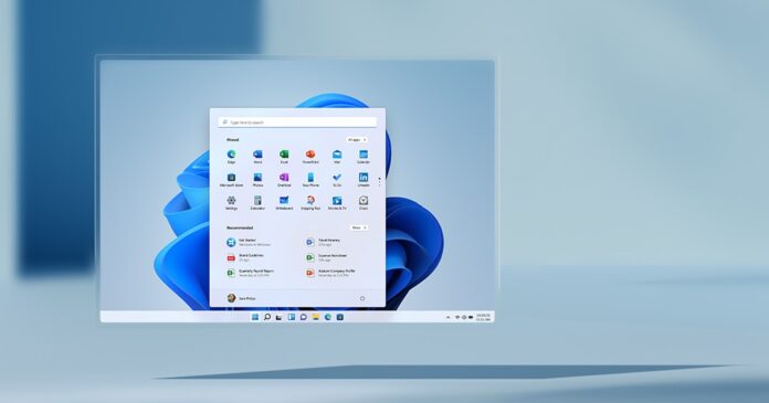 Windows 11 tablet taskbar UI