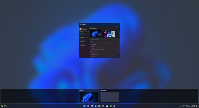 Windows 11 taskbar change