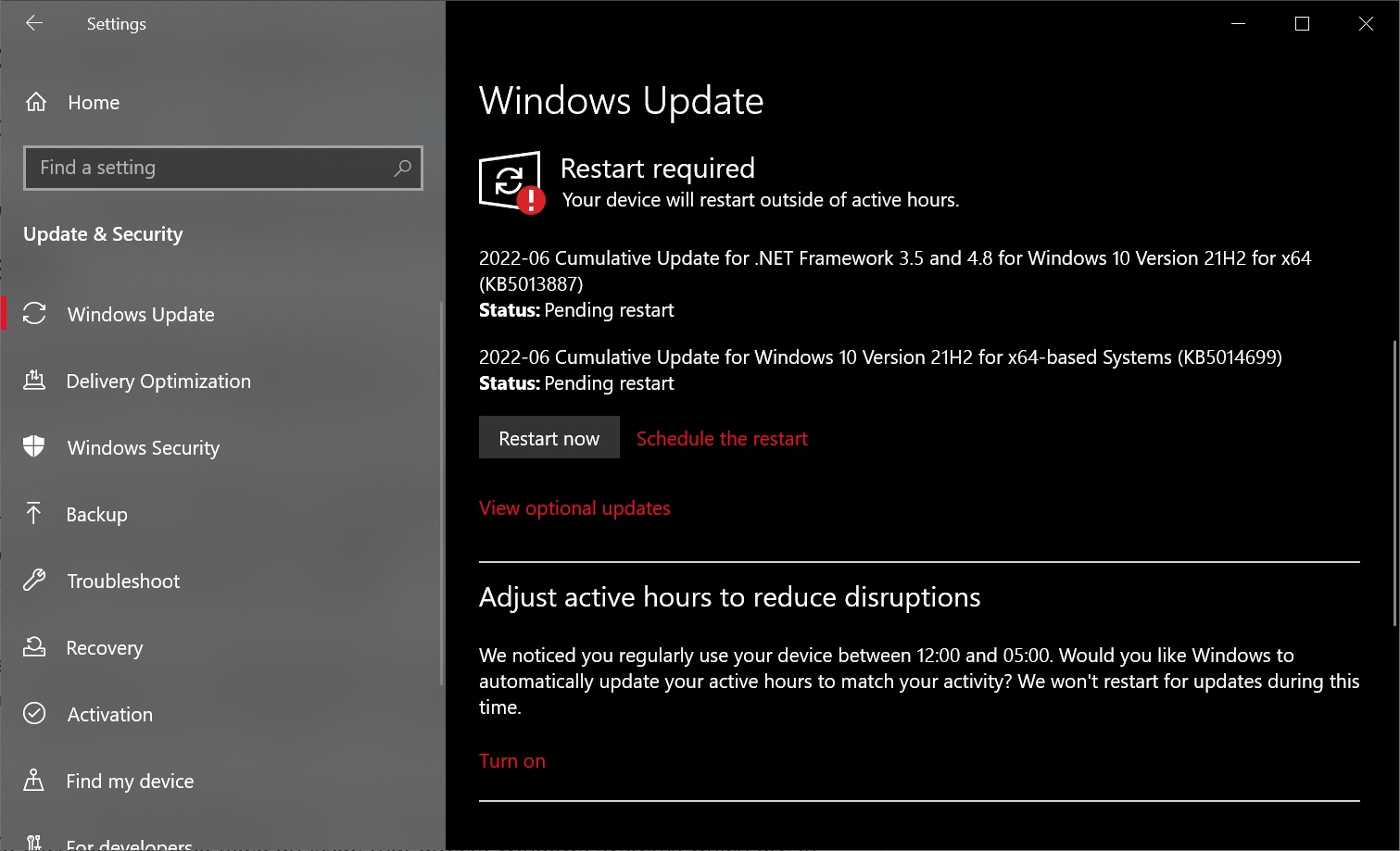 KB5014699 Windows 10 update