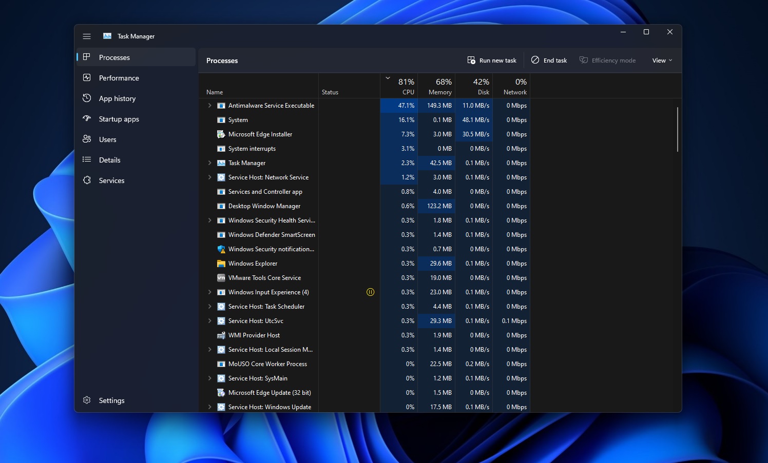 Task Manager modern design