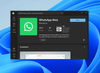 WhatsApp UWP Beta