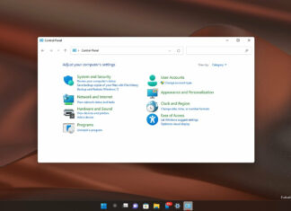 Windows 11 Control Panel