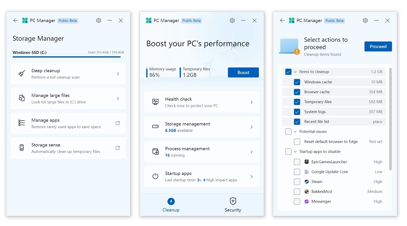 PC Manager for Windows