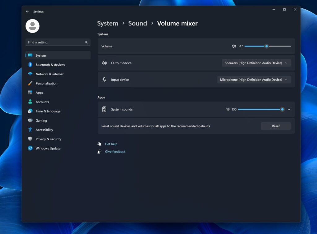 Windows 11's 3rdparty volume mixer replacement is now even faster