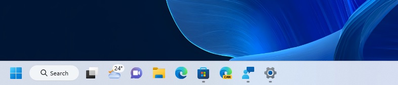 Windows 11 search toggle on taskbar