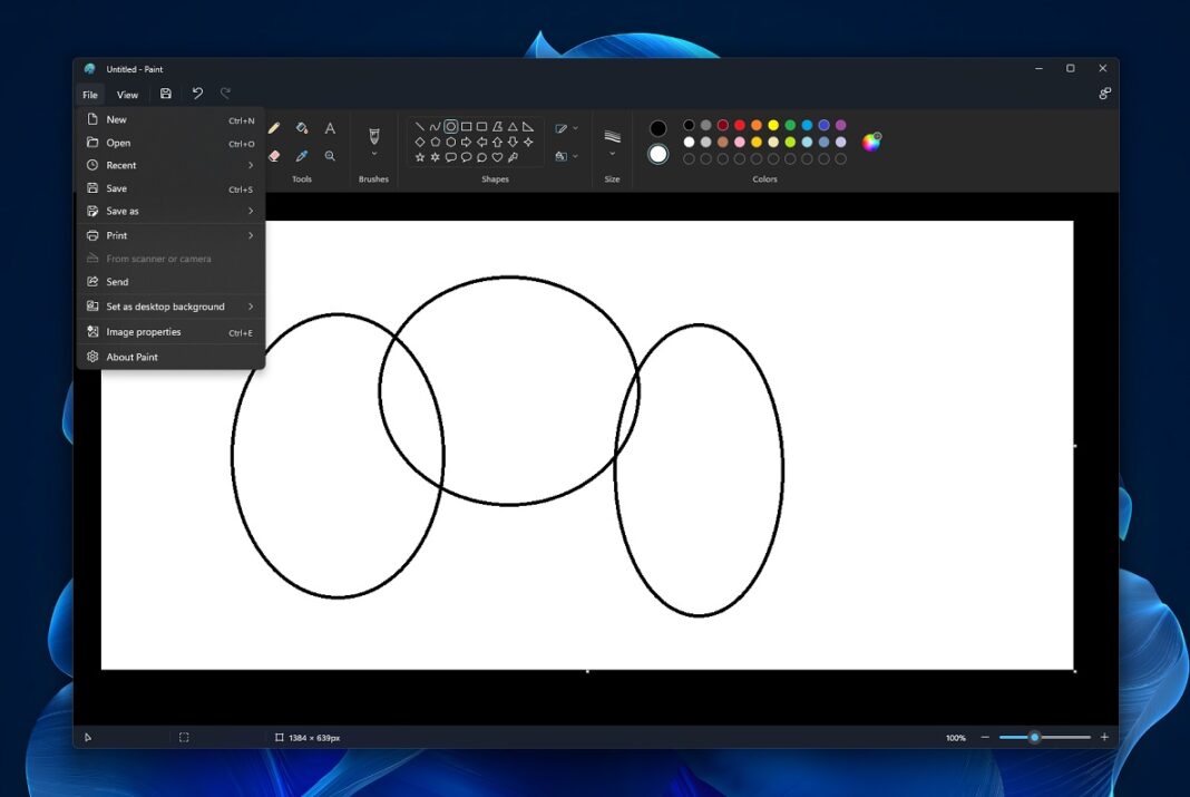 Our first look at Windows 11's redesigned MS Paint with unreleased dark