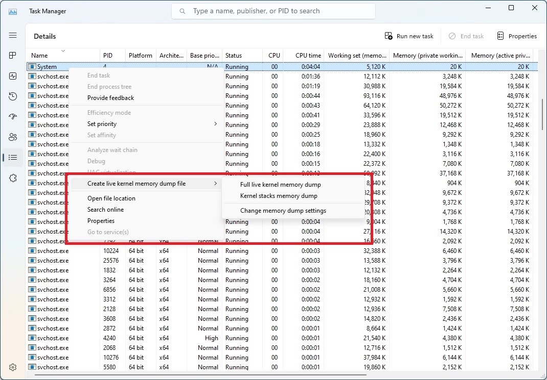 Windows 11 Build 25276 Task Manager