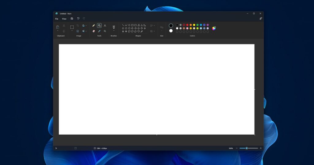 Our first look at Windows 11's redesigned MS Paint with unreleased dark