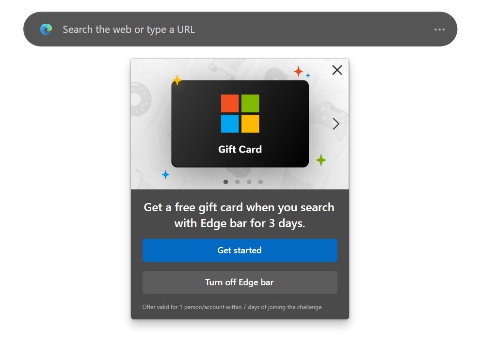 Edge Gift card