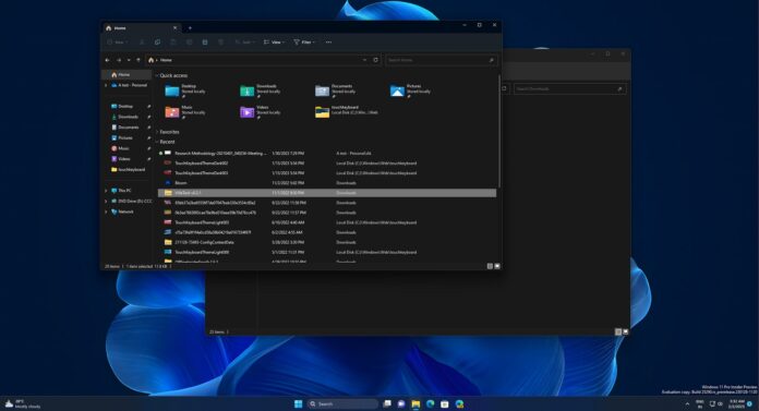 Windows 11 File Explorer tabs update