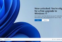 Windows 11 free upgrade nag