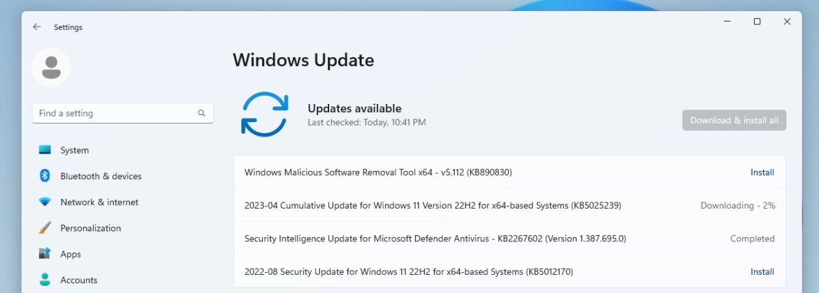 Windows 11 Update Complete Screen Windows 11 KB5025239 is out with new features (direct download links)