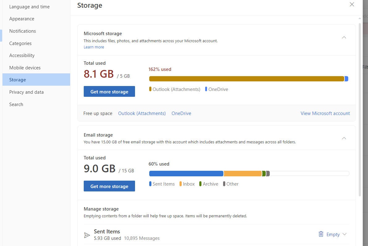 Microsoft 365 Cloud Storage