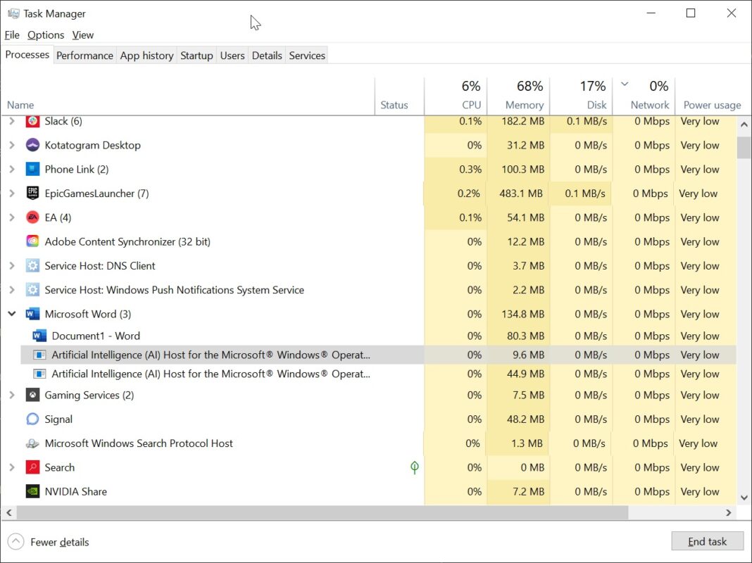 ai exe artificial intelligence ai host for the microsoft windows