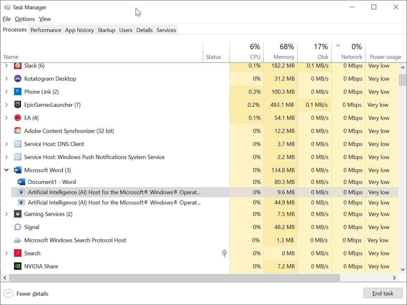 Microsoft AI Host for Windows