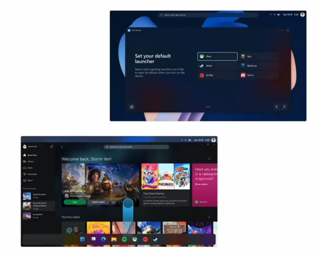 Microsoft explores 'Handheld Mode' gaming UI on Windows 11, similar to Steam Deck