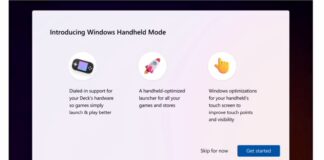 Windows 11 Handheld Mode