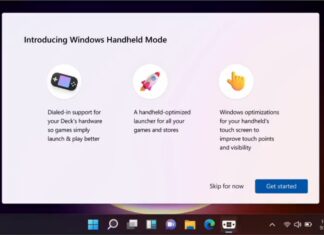 Windows 11 Handheld Mode