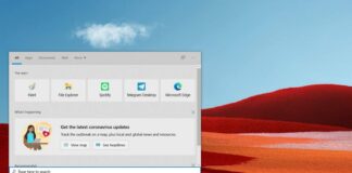 Windows 10 Search ad