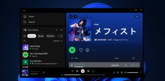 Windows 11 Spotify app