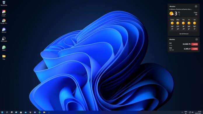 Windows 11 Widgets on desktop
