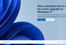 Windows 11 free upgrade offer on Windows 10