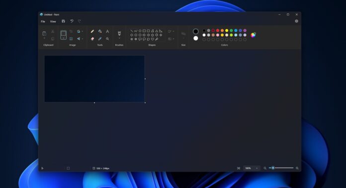 Windows 11 Paint app