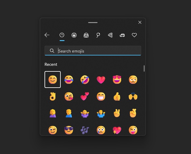 Windows 11 3D emojis