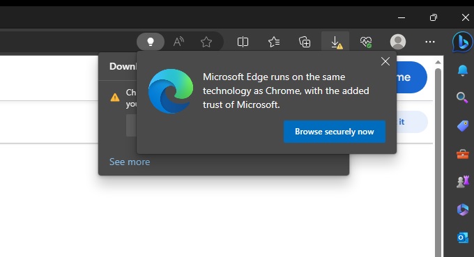 Chrome setup marked harmful
