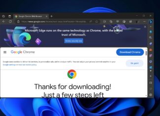 Microsoft Edge flags Google Chrome