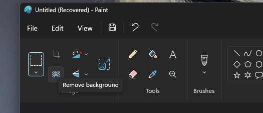 Remove Background in Paint
