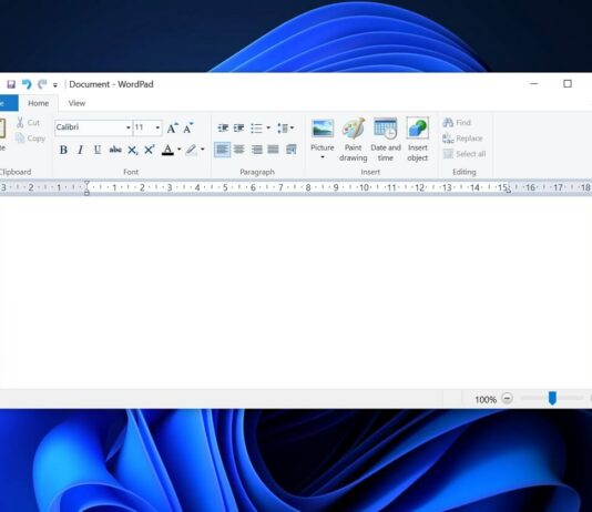 WordPad for Windows 11 removal