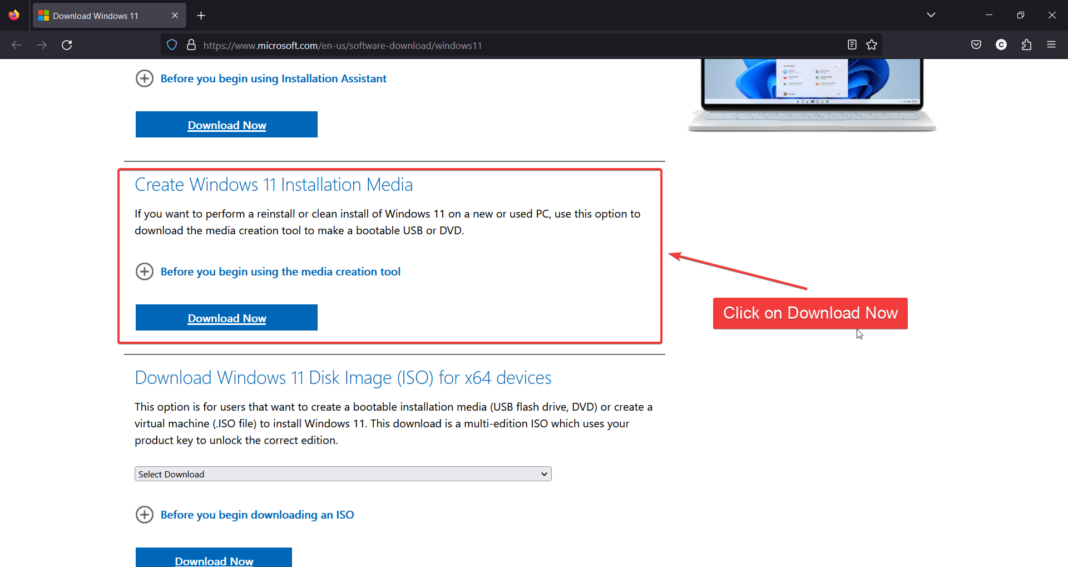 Image showcasing Windows 11 23H2 is now rolling out via Media Creation Tool