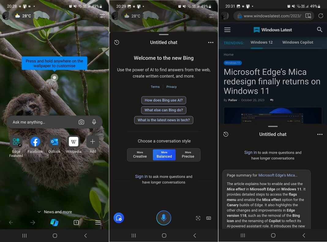Microsoft Edge on Android tests big AI upgrade with PDF Copilot and more