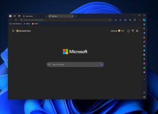 Microsoft Edge with Mica on Windows 11