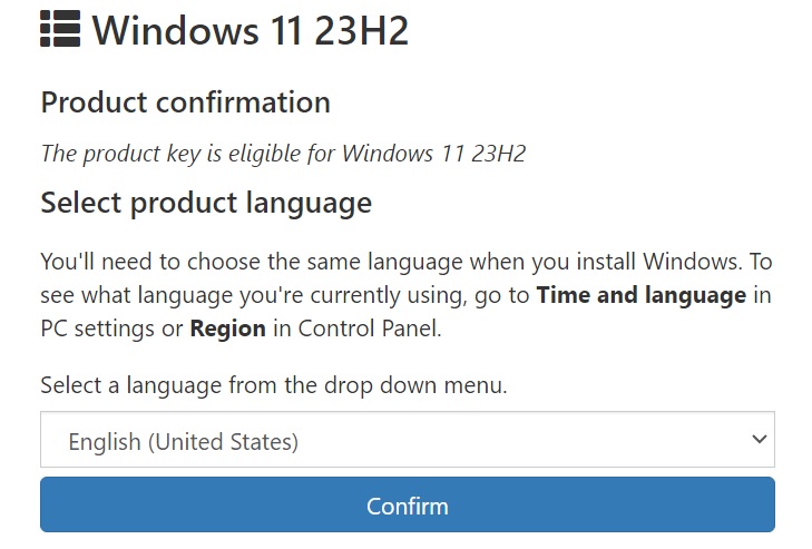 How to download the Windows 11 23H2 ISO