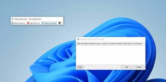 Steps Recorder removing from Windows